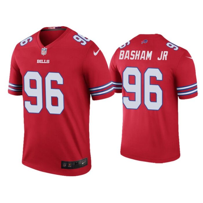 Men Color Rush Legend Carlos Basham Jr. Buffalo Bills Red Jersey