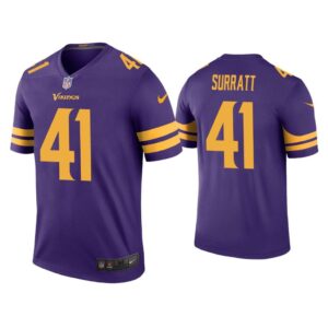 Men Color Rush Legend Chazz Surratt Minnesota Vikings Purple Jersey