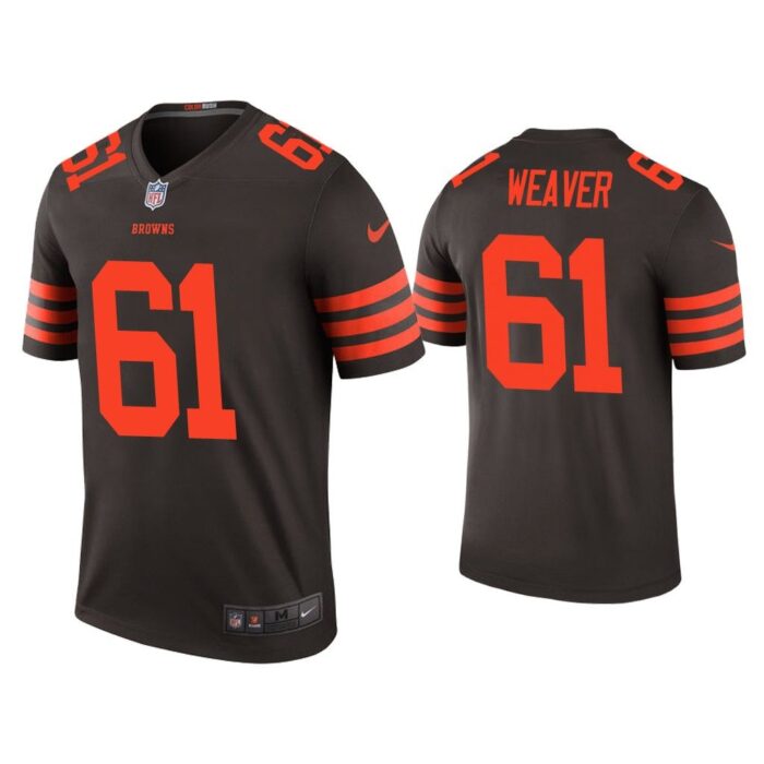 Men Color Rush Legend Curtis Weaver Cleveland Browns Brown Jersey