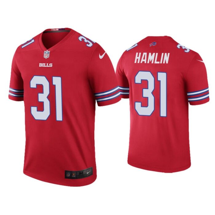 Men Color Rush Legend Damar Hamlin Buffalo Bills Red Jersey