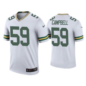 Men Color Rush Legend De'Vondre Campbell Green Bay Packers White Jersey