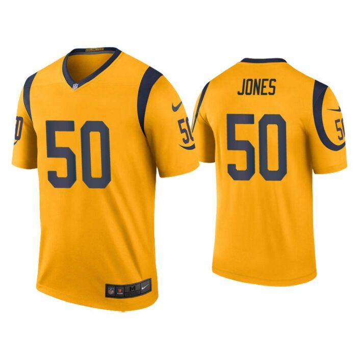 Men Color Rush Legend Ernest Jones Los Angeles Rams Gold Jersey