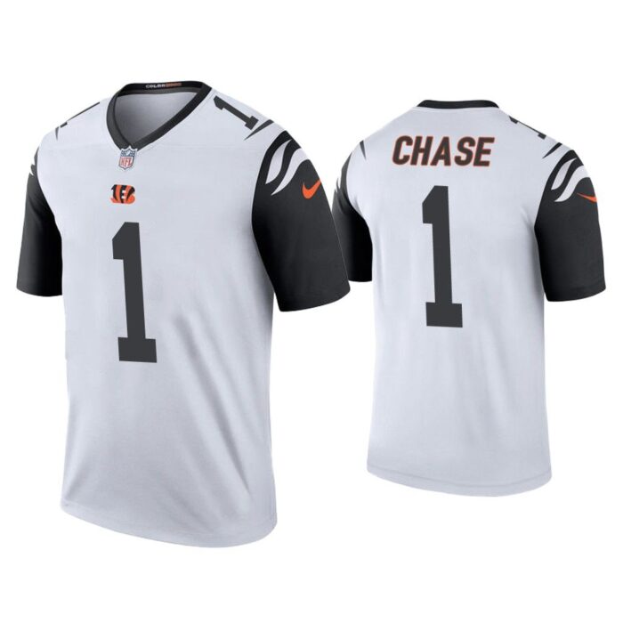 Men Color Rush Legend Ja'Marr Chase Cincinnati Bengals White Jersey