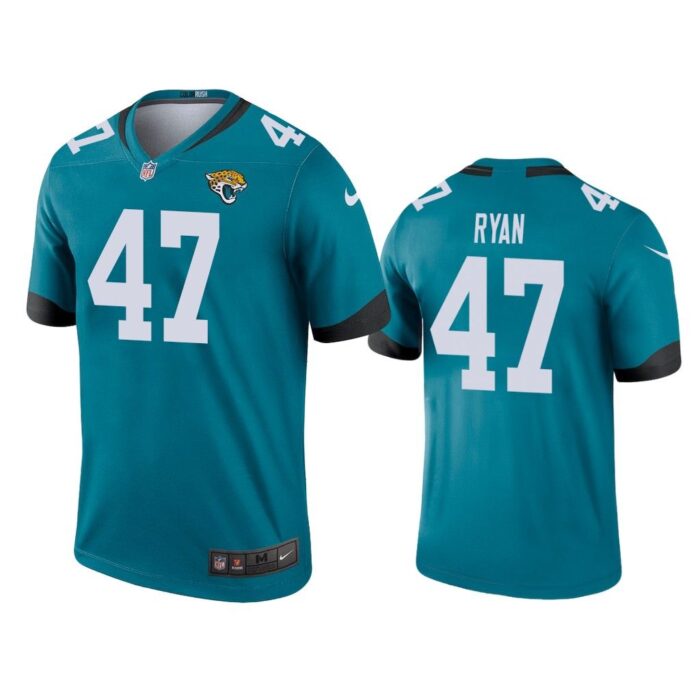 Men Color Rush Legend Jake Ryan #47 Jacksonville Jaguars Teal Jersey