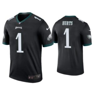 Men Color Rush Legend Jalen Hurts Philadelphia Eagles Black Jersey