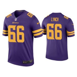 Men Color Rush Legend James Lynch Minnesota Vikings Purple Jersey