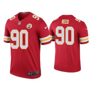 Men Color Rush Legend Jarran Reed Kansas City Chiefs Red Jersey