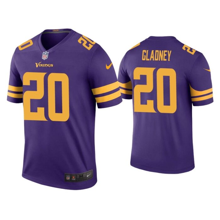 Men Color Rush Legend Jeff Gladney Minnesota Vikings Purple Jersey