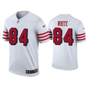 Men Color Rush Legend Kevin White San Francisco 49ers White Jersey