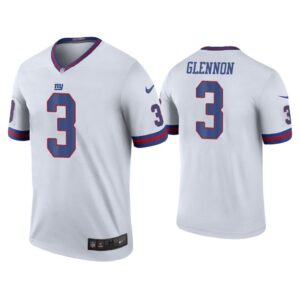 Men Color Rush Legend Mike Glennon New York Giants White Jersey