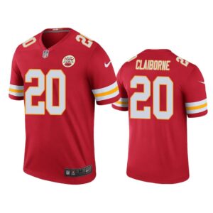 Men Color Rush Legend Morris Claiborne Kansas City Chiefs Red Jersey