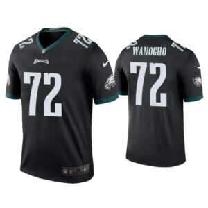 Men Color Rush Legend Prince Tega Wanogho Philadelphia Eagles Black Jersey