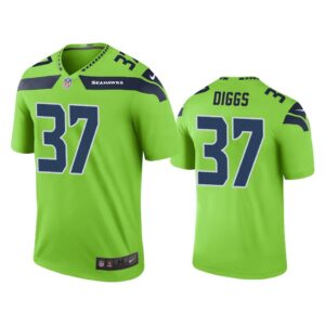 Men Color Rush Legend Quandre Diggs Seattle Seahawks Green Jersey