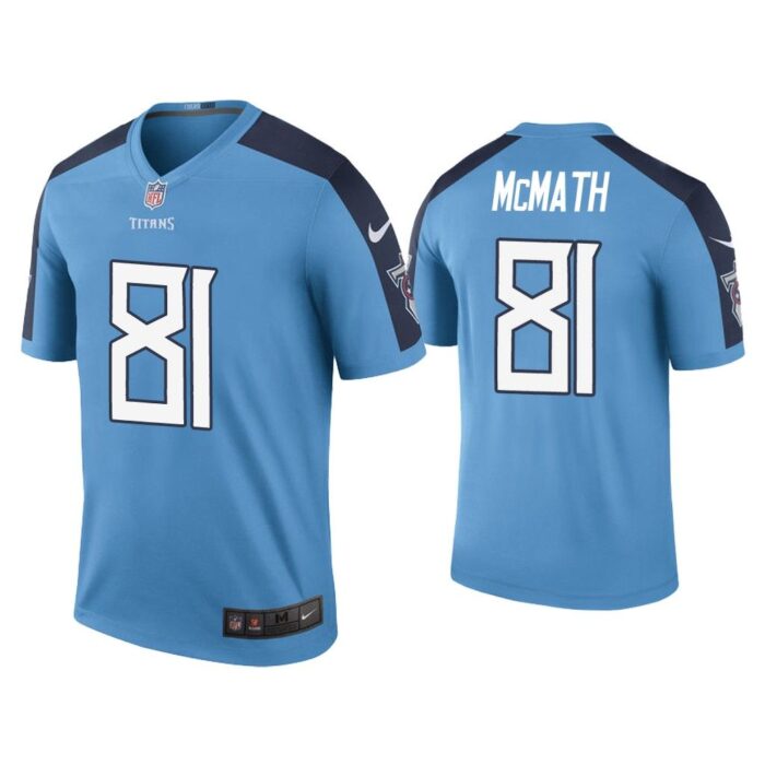 Men Color Rush Legend Racey McMath Tennessee Titans Light Blue Jersey