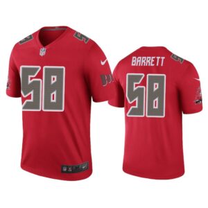 Men Color Rush Legend Shaquil Barrett #58 Tampa Bay Buccaneers Red Jersey