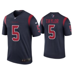 Men Color Rush Legend Tyrod Taylor Houston Texans Navy Jersey