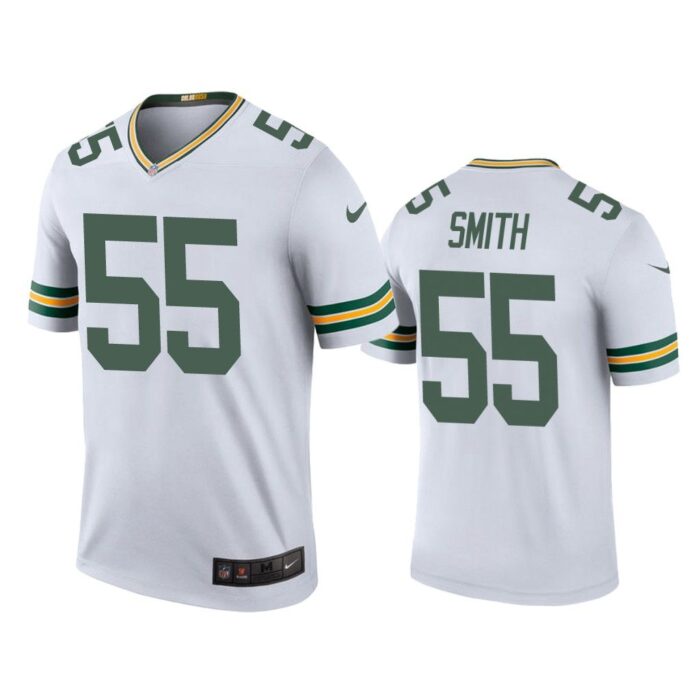 Men Color Rush Legend Za'Darius Smith #55 Green Bay Packers White Jersey