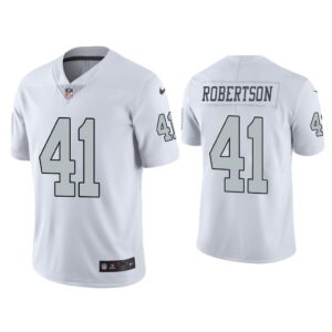 Men Color Rush Limited Amik Robertson Las Vegas Raiders White Jersey