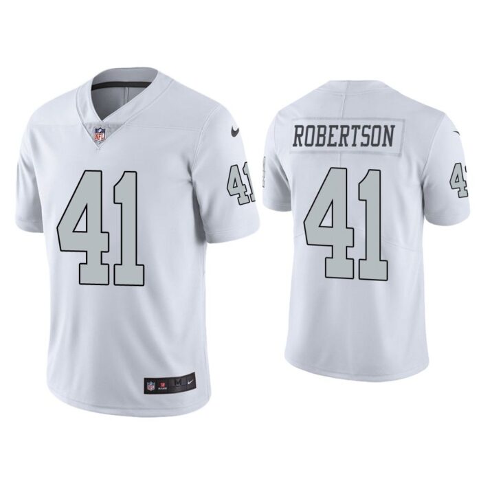 Men Color Rush Limited Amik Robertson Las Vegas Raiders White Jersey