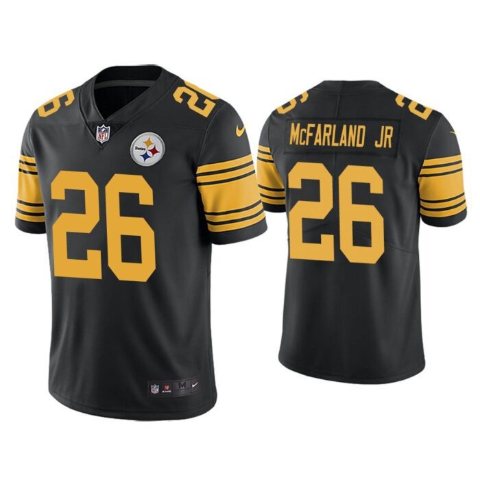 Men Color Rush Limited Anthony McFarland Jr. Pittsburgh Steelers Black Jersey