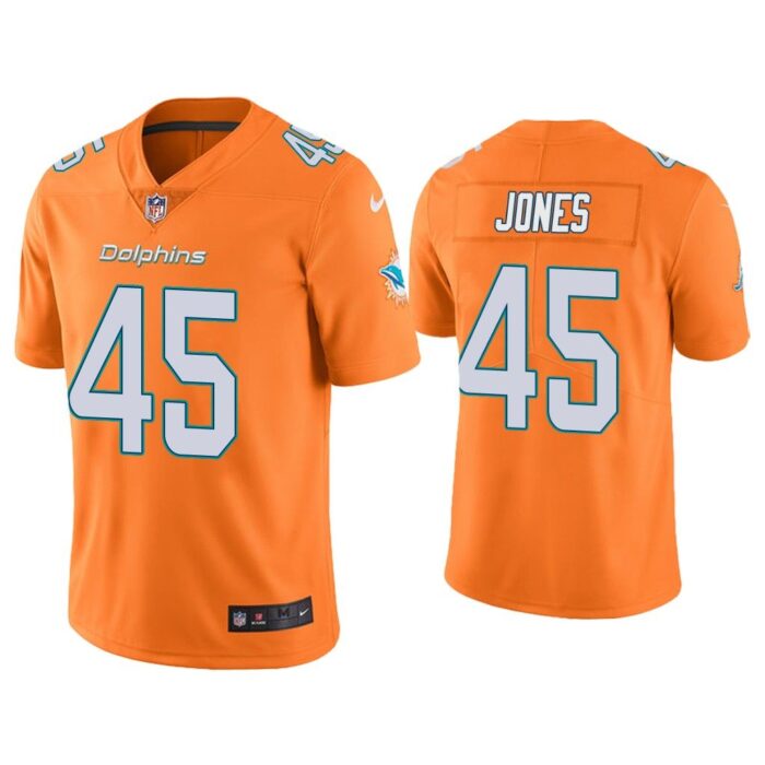 Men Color Rush Limited Brandon Jones Miami Dolphins Orange Jersey