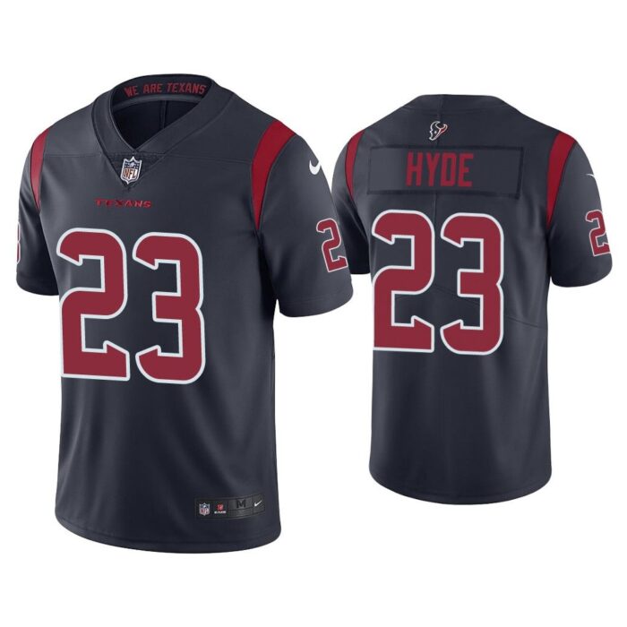 Men Color Rush Limited Carlos Hyde Houston Texans Navy Jersey