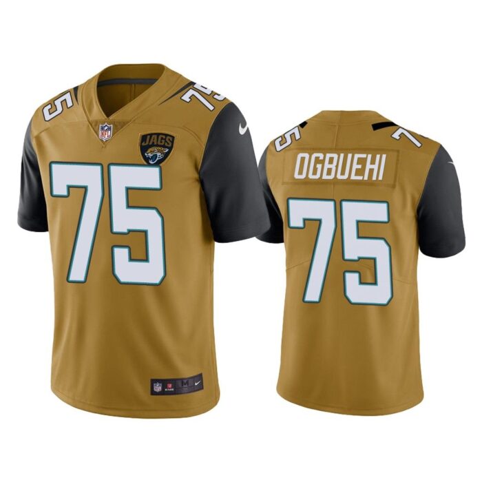 Men Color Rush Limited Cedric Ogbuehi #75 Jacksonville Jaguars Gold Jersey