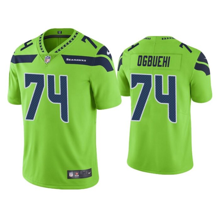 Men Color Rush Limited Cedric Ogbuehi Seattle Seahawks Green Jersey