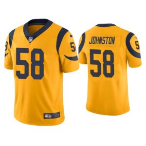 Men Color Rush Limited Clay Johnston Los Angeles Rams Gold Jersey