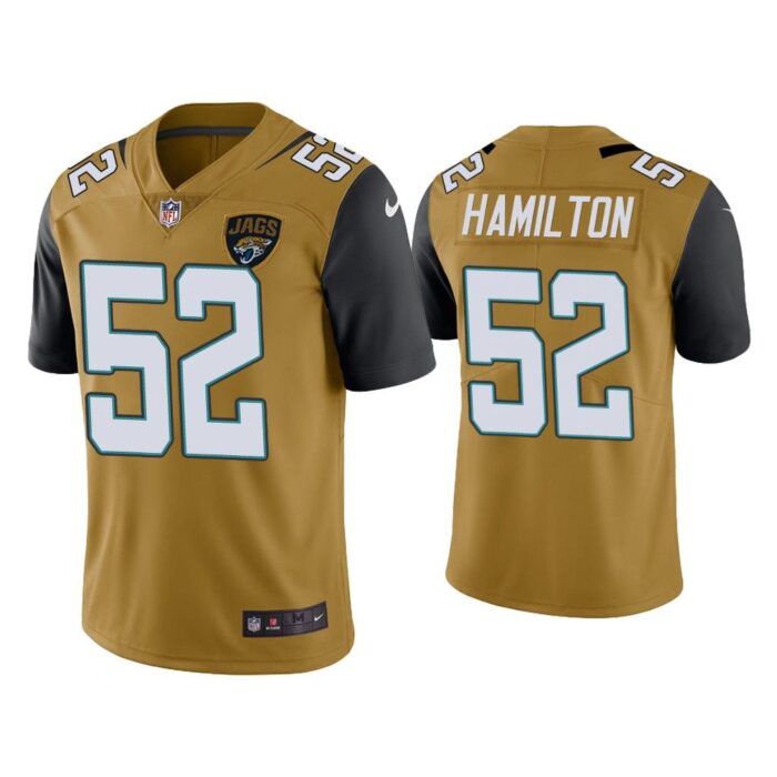 Men Color Rush Limited DaVon Hamilton Jacksonville Jaguars Gold Jersey