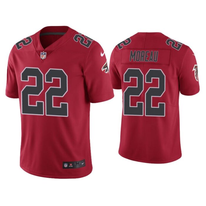 Men Color Rush Limited Fabian Moreau Atlanta Falcons Red Jersey