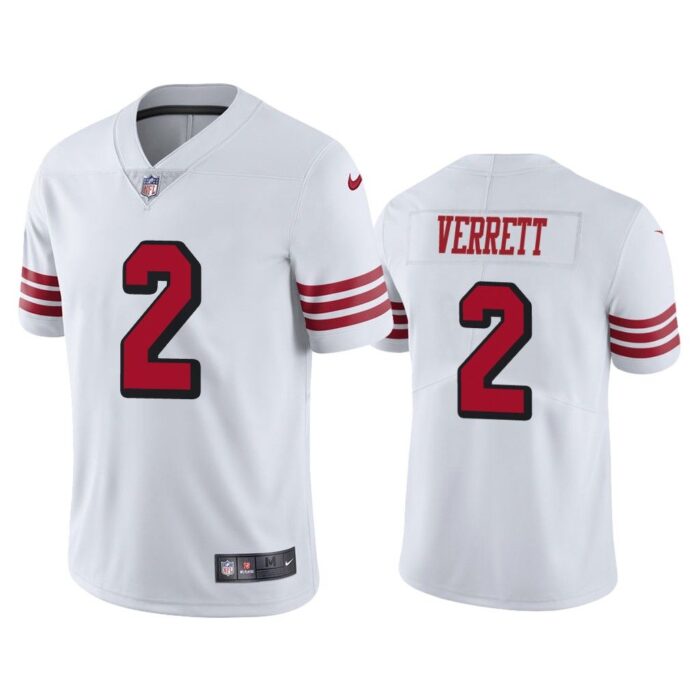 Men Color Rush Limited Jason Verrett San Francisco 49ers White Jersey