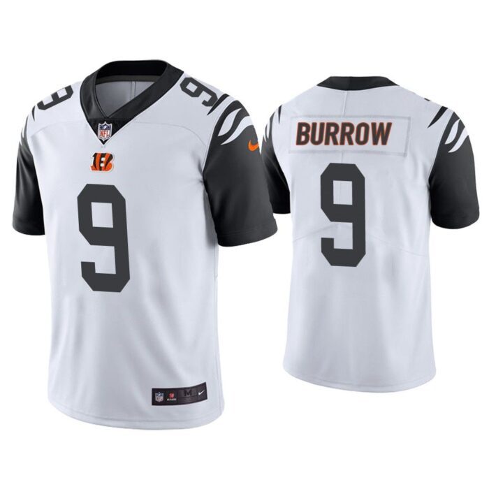 Men Color Rush Limited Joe Burrow Cincinnati Bengals White Jersey