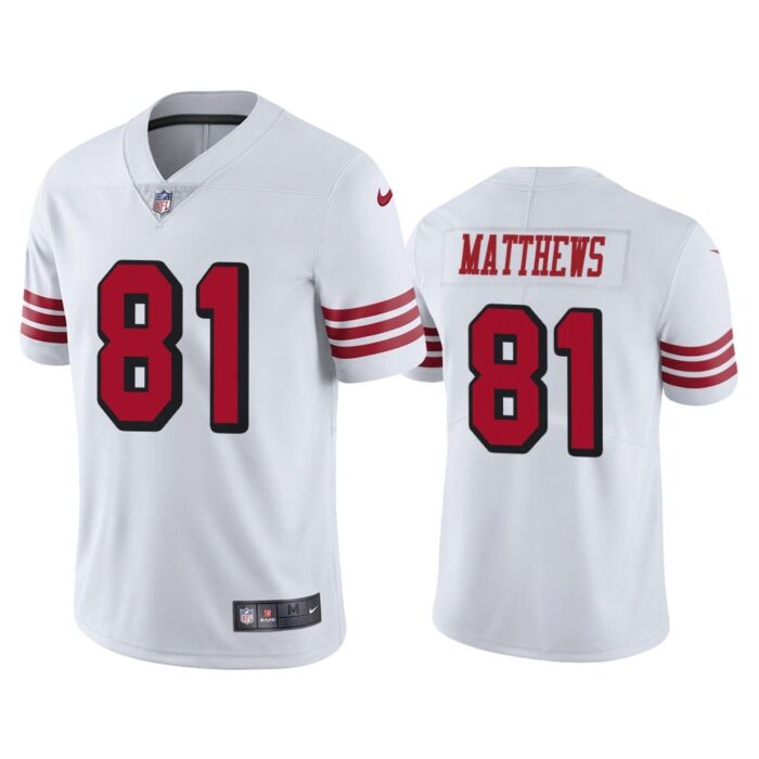 Men Color Rush Limited Jordan Matthews #81 San Francisco 49ers White Jersey