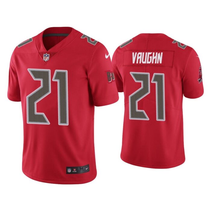 Men Color Rush Limited Ke'Shawn Vaughn Tampa Bay Buccaneers Red Jersey