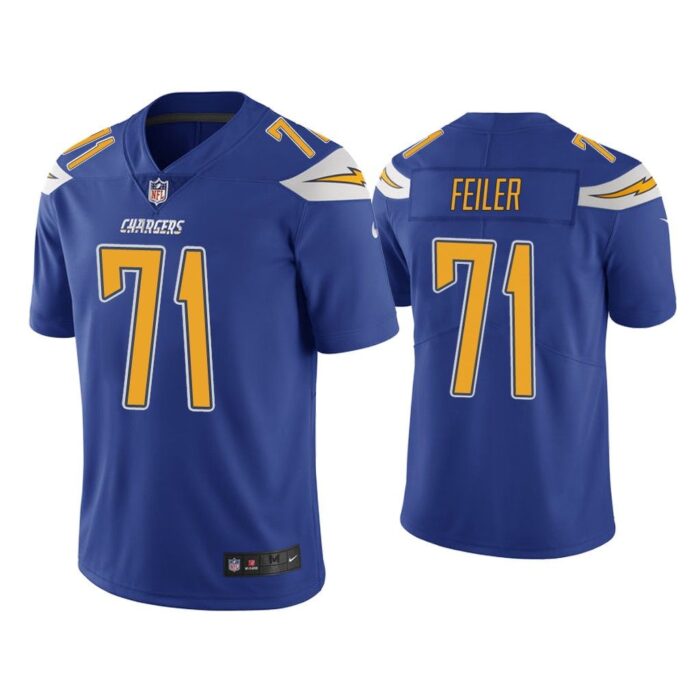 Men Color Rush Limited Matt Feiler Los Angeles Chargers Royal Jersey