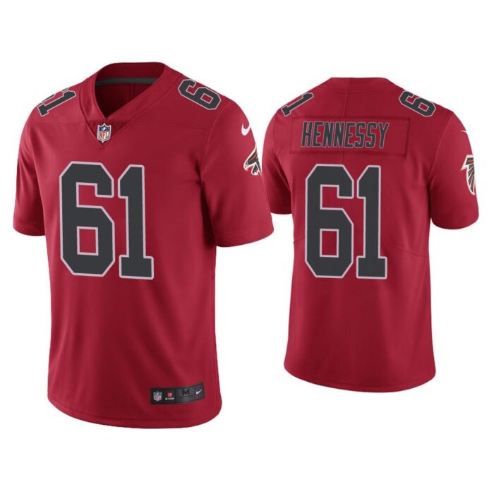 Men Color Rush Limited Matt Hennessy Atlanta Falcons Red Jersey