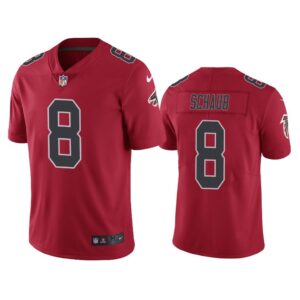 Men Color Rush Limited Matt Schaub #8 Atlanta Falcons Red Jersey