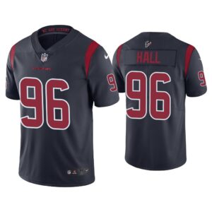 Men Color Rush Limited P.J. Hall Houston Texans Navy Jersey