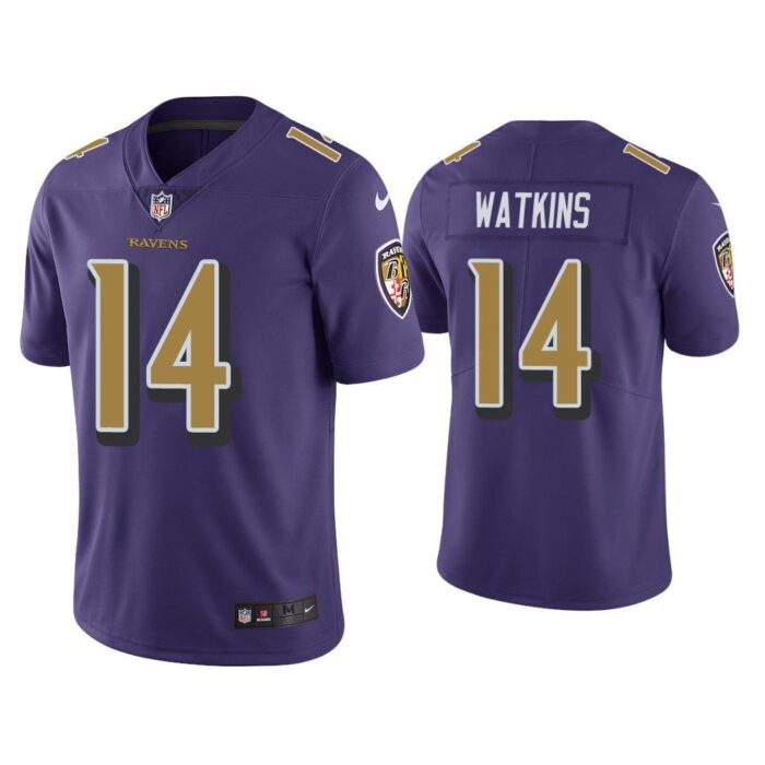 Men Color Rush Limited Sammy Watkins Baltimore Ravens Purple Jersey