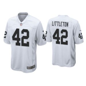 Men Cory Littleton Las Vegas Raiders White Game Jersey