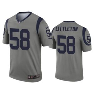 Men Cory Littleton Los Angeles Rams Gray Inverted Legend Jersey