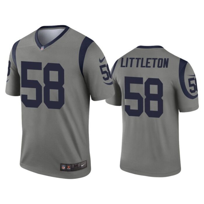 Men Cory Littleton Los Angeles Rams Gray Inverted Legend Jersey