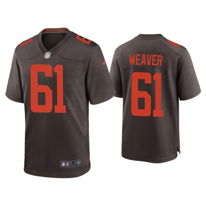 Men Curtis Weaver Cleveland Browns Brown Alternate Game Jersey