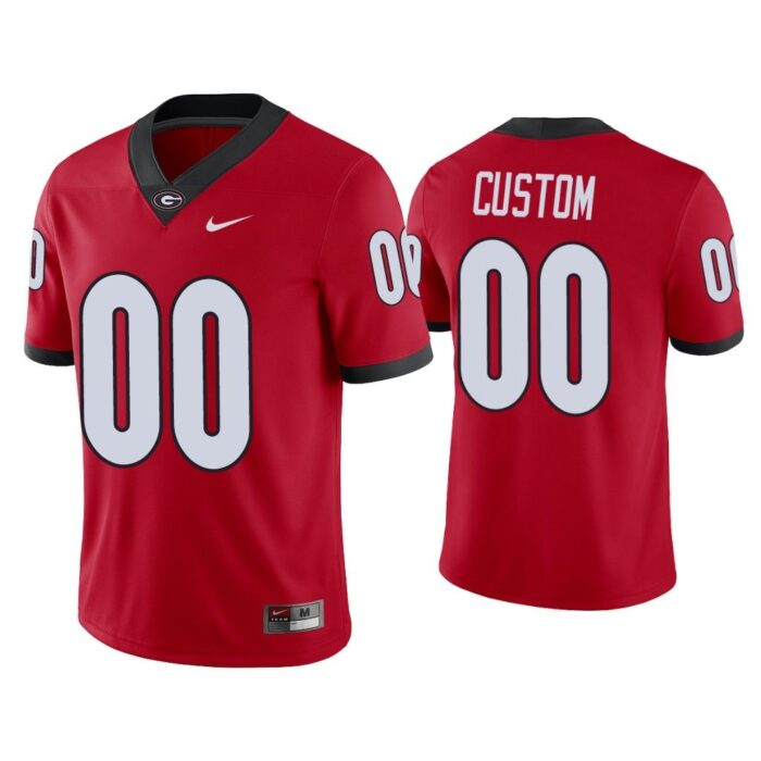 Men Custom Georgia Bulldogs Red College Football Alumni Player Jersey