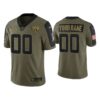 Men Custom Jacksonville Jaguars Olive 2021 Salute To Service Limited Jersey