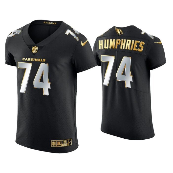 Men D.J. Humphries Arizona Cardinals Black Golden Edition Elite Jersey