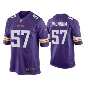 Men D.J. Wonnum Minnesota Vikings Purple Game Jersey