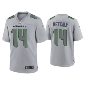 Men D.K. Metcalf Seattle Seahawks Gray Atmosphere Fashion Game Jersey