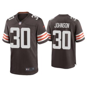 Men D'Ernest Johnson Cleveland Browns Brown Game Jersey